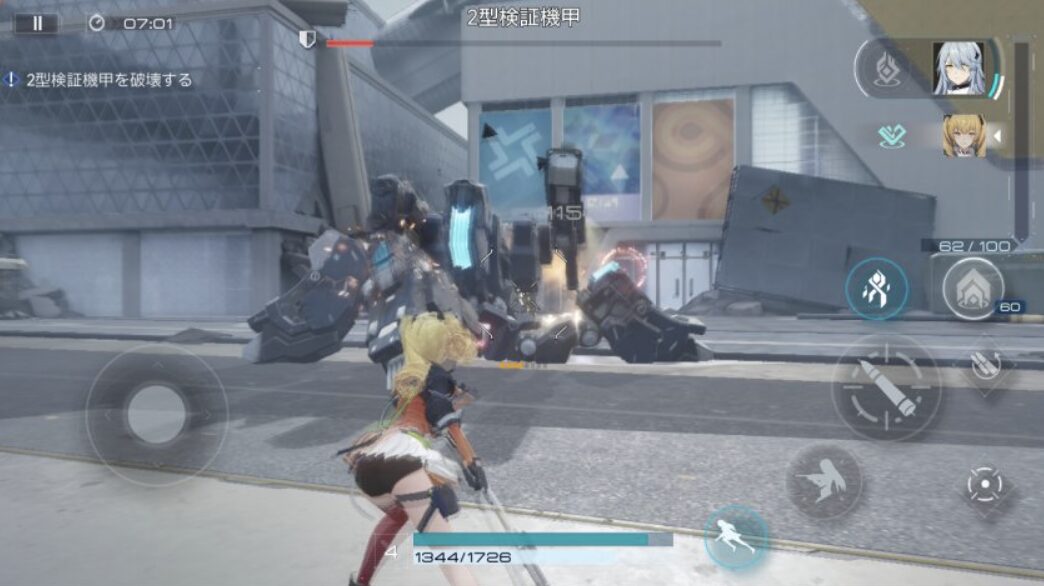 スノウブレイクの戦闘シーン